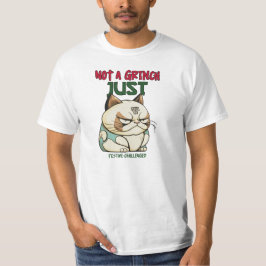Not a Grinch Justフェスティバルに挑戦する休日おもしろい Tシャツ