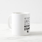 Not a Lawyer Notary Public Mug Funny コーヒーマグカップ (正面左)