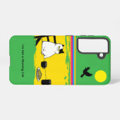Not a Morning Cat Grumpy Cat Galaxy Case – Green Samsung Galaxyケース (裏面横)