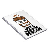 Not A Morning Person Funny Journal ノートブック (右側)