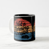 Not a Morning Purrson Funny Cat Mug ツートーンマグカップ (正面左)