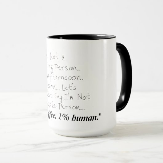 Not a People Person Mug マグカップ (正面右)