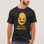 Not A Pumpkin Fan  Halloween Potato Head Pumpkin F Tシャツ (正面)