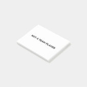 Not A Team Player Minimalist Professional Post-it ポストイット (アングル)
