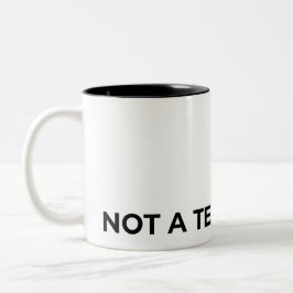 Not A Team Player Typographic Minimalist ツートーンマグカップ