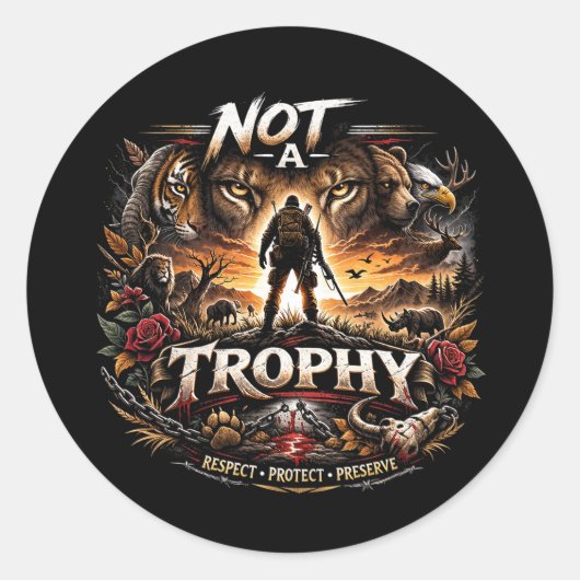 Not a Trophy ラウンドシール (正面)