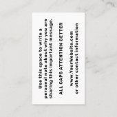 Not Above the Law President Trump Corruption  名刺 (裏面)