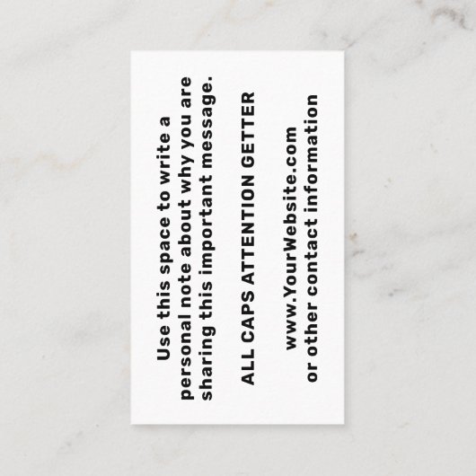 Not Above the Law President Trump Corruption  名刺 (裏面)