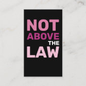 Not Above the Law President Trump Corruption  名刺 (正面)
