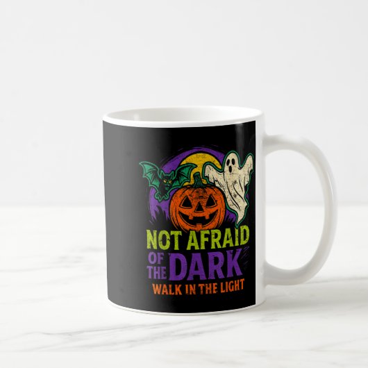 Not Afraid Of The Dark Walk In The Light Christian コーヒーマグカップ (右)