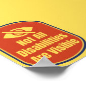 Not All Disabilities Are Visible - Blind Version ポスター (角)