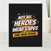 Not All Heroes衣服キャプスナース感謝 カード (正面)