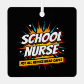 Not All Heroes衣服キャプスナース感謝 メタルオーナメント (裏面)