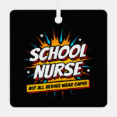 Not All Heroes衣服キャプスナース感謝 メタルオーナメント (正面)