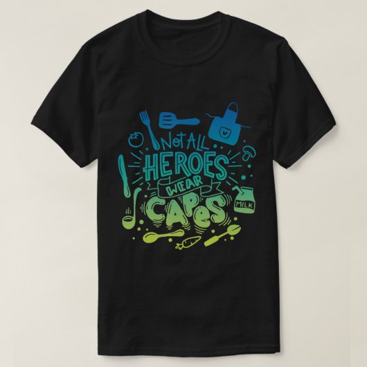 Not All Of Heroes衣服ケープスクールランチレディーカフェ Tシャツ (デザイン正面)