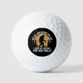 Not all Who Wander Are Lost Funny Bigfoot Golfing  ゴルフボール (正面)