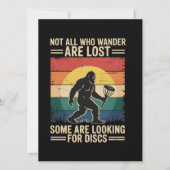 Not All Who Wander Are Lost Funny Disc Golf Disc  招待状 (正面)