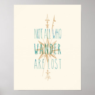 Not All Who Wander Are Lost Inspirational Poster ポスター
