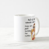 Not all who Wander Coffee Loverレトロ コーヒーマグカップ (正面右)