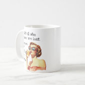 Not all who Wander Coffee Loverレトロ コーヒーマグカップ (正面左)