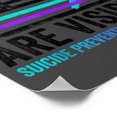 Not All Wounds Are Visible American Flag Suicide P ポスター (角)