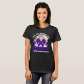 Not All Wounds Are Visible Lupus Warrior Purple Ri Tシャツ (正面フル)