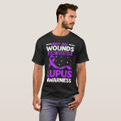 Not All Wounds Are Visible Purple Lupus Awareness  Tシャツ (正面フル)