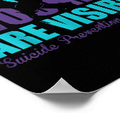 Not All Wounds Are Visible Suicide Prevention Awar ポスター (角)