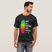 Not All Wounds Are Visible Tal Health Awareness Tシャツ (正面フル)