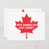 Not American, Not Sorryはがき ポストカード (正面/裏面)