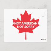 Not American, Not Sorryはがき ポストカード (裏面)