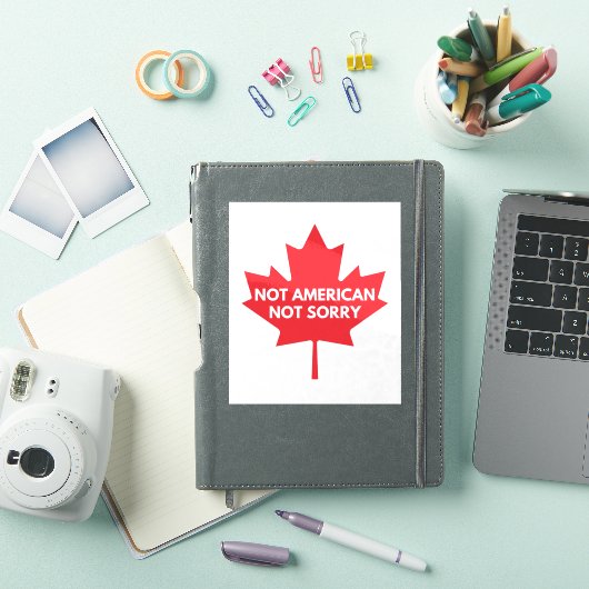 Not American, Not Sorryビニールステッカー シール (iPadカバー)