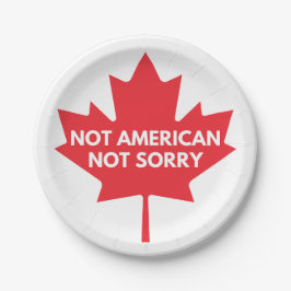 Not American, Not Sorry紙プレート ペーパープレート