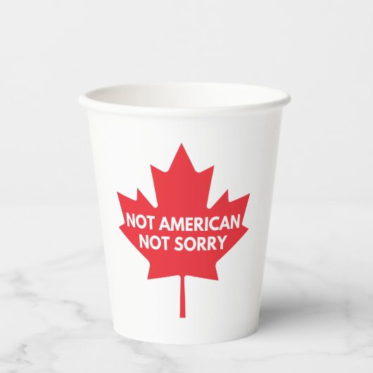 Not American, Not Sorry紙・カップ 紙コップ (正面)