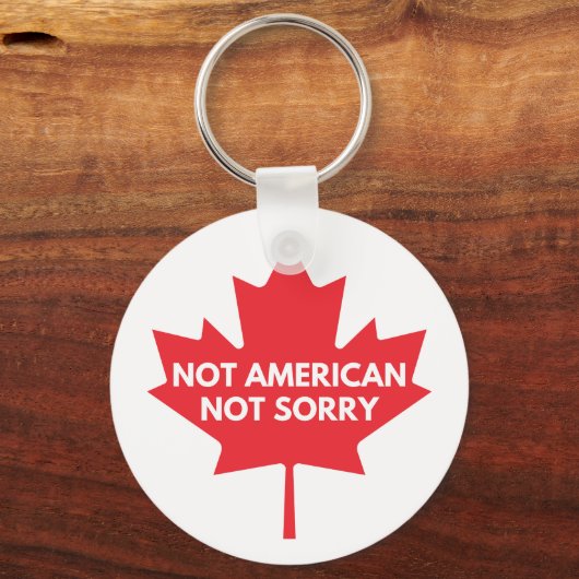 Not American, Not Sorry Keychain キーホルダー (裏面)