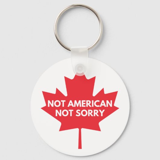 Not American, Not Sorry Keychain キーホルダー (裏面)