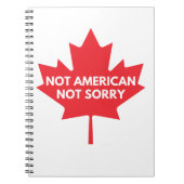 Not American, Not Sorry Notebook ノートブック (正面)
