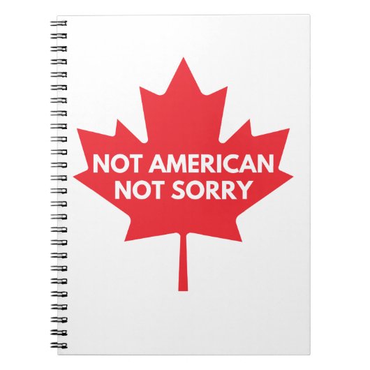 Not American, Not Sorry Notebook ノートブック (正面)