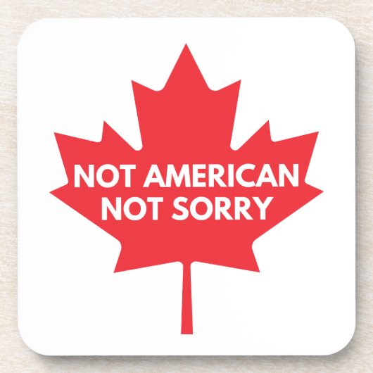 Not American, Not Sorry Plastic Coaster コースター (正面)