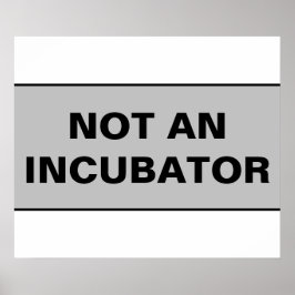 Not an incubator women are people ポスター