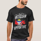 Not Antiguan But Supportive Travel Tourist Antigua Tシャツ (正面)