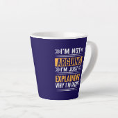 Not Arguing Just Right-64691 カフェラテマグ (右アングル)