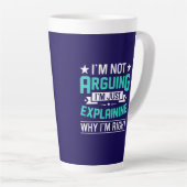 Not Arguing Just Right-64692 カフェラテマグ (右アングル)
