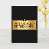 Not Ashamed Of The Gospel Proud Christian Bible Ve カード (黄色い花)