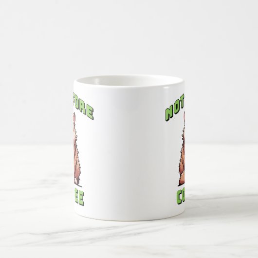 Not Before Coffee コーヒーマグカップ (中央)