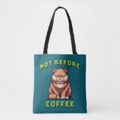 Not Before Coffee トートバッグ (正面)
