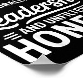 Not Bossy Leadership And Honesty Funny Saying Mens ポスター (角)