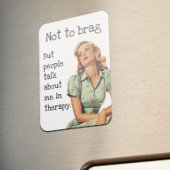Not Brag皮肉な主婦ことわざ マグネット