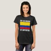 Not Colombian But Supportive Colombia Flag Support Tシャツ (正面フル)