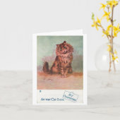 Not Competition @ The Cat Show by Louis Wain カード (黄色い花)